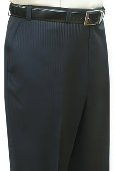 Trousers Black Pleated Pre Cuffed Bottoms Pants