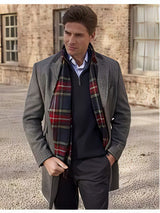 Mens Overcoat Mens Car Coat Mens Grey Dress Coat Long Jacket Wool Designer Men'S Wool Men'S Peacoat Sale
