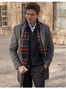 Mens Overcoat Mens Car Coat Mens Grey Dress Coat Long Jacket Wool Designer Men'S Wool Men'S Peacoat Sale