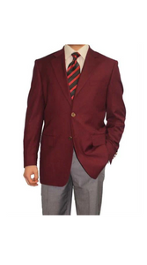 Men'S 2 Button Burgundy ~ Maroon ~ Wine Color Blazer Sport Coat