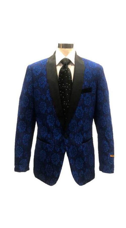 Men's Blue ~ Black Cheap Priced Designer Fashion Dress Casual Blazer On Sale Shawl Lapel Blazer