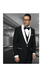 Men'S Black Shawl Collar Dinner Jacket Black Lapel 1 Button Blazer Sport Coat