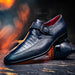 Marco Di Milano Toluca: Navy Leather Dress Shoes