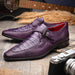 Marco Di Milano Toluca: Purple Leather Dress Shoe