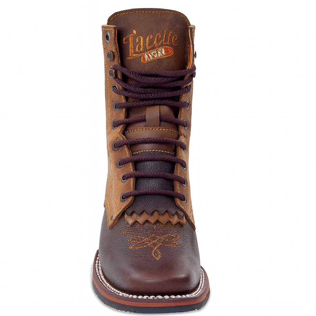 Lace Up Cowboy Boots - Image 2