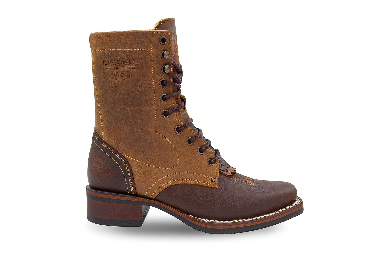 Lace Up Cowboy Boots - Image 4