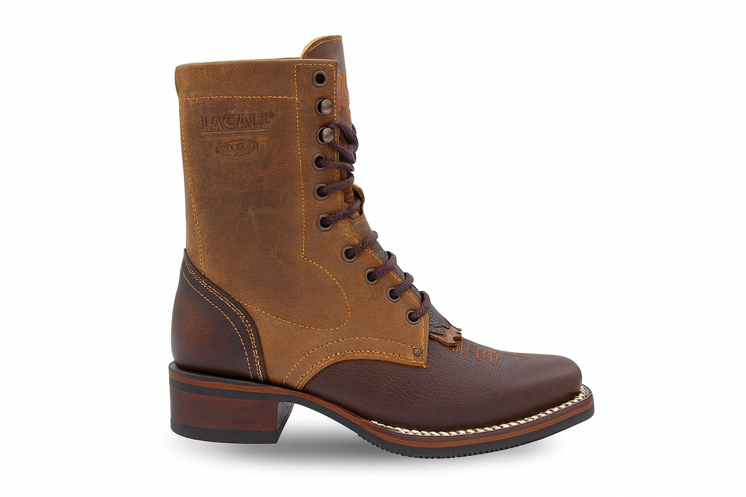 Lace Up Cowboy Boots