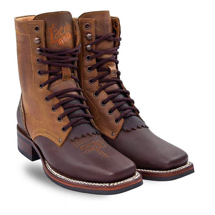Lace Up Cowboy Boots