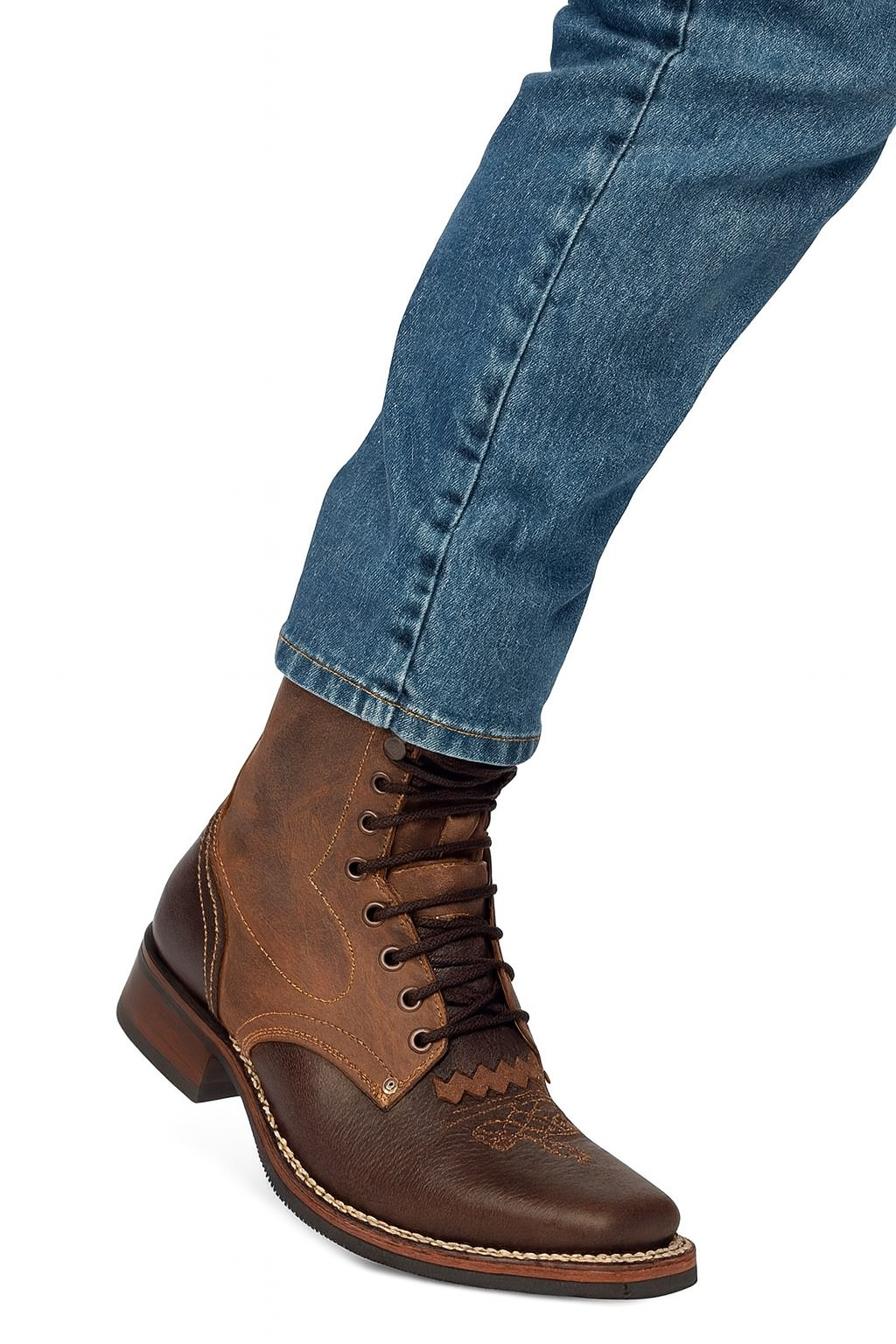 Lace Up Cowboy Boots - Image 8