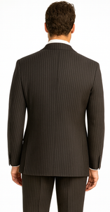 Tony Montana Costume - Black Pinstripe Vested Suit