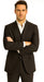 Tony Montana Costume - Black Pinstripe Vested Suit
