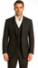 Tony Montana Costume - Black Pinstripe Vested Suit
