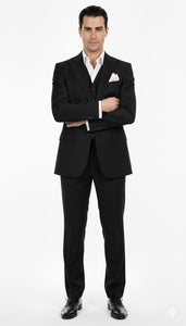 Tony Montana Suit Black One Chest Pocket Scarface Suit