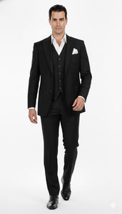 Tony Montana Suit Black One Chest Pocket Scarface Suit