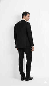 Tony Montana Suit Black One Chest Pocket Scarface Suit