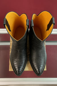 Lizard Print Western Boots