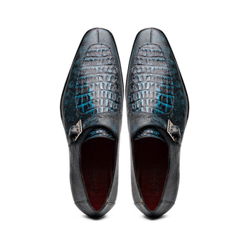 Marco Di Milano Toluca Rustic Blue Leather Shoe