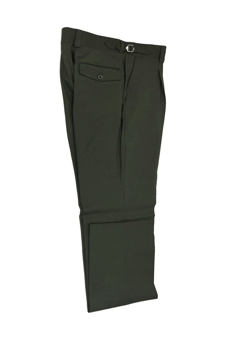 Tiglio Luxe Black Semi-Wide Leg Wool Marbella Dress Pants TIG1001 main image 1