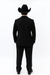 Western Suit - Trajes Para Hombres - Cowboy Formal Attire - Trajes De Novio - Two Button Peak Western Black