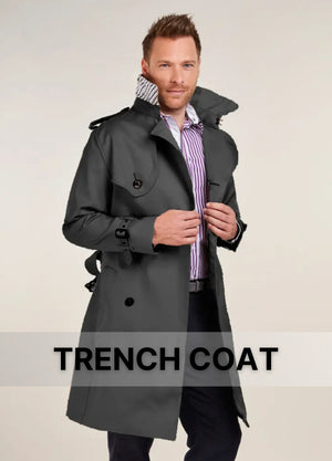 Men’s Trench Overcoats – Classic Long Coats with Timeless Appeal