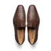 Marco Di Milano Trento Brown Men's Shoes Caiman Crocodile Slip-on Loafers