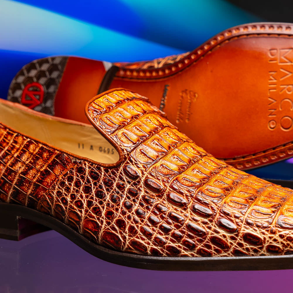 Marco Di Milano Trento Rustic Cognac Leather Shoe