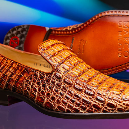 Marco Di Milano Trento Rustic Cognac Leather Shoe