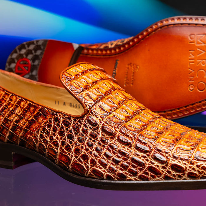 Marco Di Milano Trento Rustic Cognac Leather Shoe