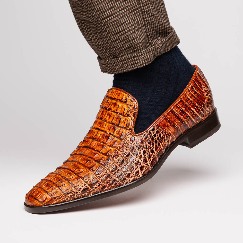 Marco Di Milano Trento Rustic Cognac Leather Shoe