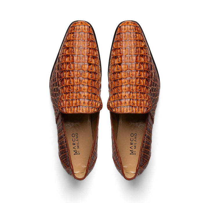Marco Di Milano Trento Rustic Cognac Leather Shoe