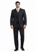 TS3V NICE 3PC 3 BUTTON SOLID COLOR CHARCOAL GERY Men'S Three Piece Suit - Color: Dark Grey Suit