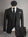 Brand New Quality 1920's English Style Peaky Blinders Style Vested Peaky Blinder Suit - Peaky Blinders Outfit + Overcoat + Hat (Peaky Blinder Custome)