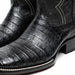 Marco Di Milano Tuscon Black Caiman Crocodile Square Toe Cowboy Boots