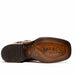 Marco Di Milano Tuscon Stone Brown Caiman Crocodile Square Toe Cowboy Boots