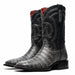 Marco Di Milano Tuscon Stone Gray Caiman Crocodile Square Toe Cowboy Boots