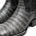 Marco Di Milano Tuscon Stone Gray Caiman Crocodile Square Toe Cowboy Boots
