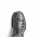 Marco Di Milano Tuscon Stone Gray Caiman Crocodile Square Toe Cowboy Boots