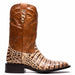 Marco Di Milano Tuscon Stone Orix Caiman Crocodile Square Toe Cowboy Boots