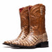 Marco Di Milano Tuscon Stone Orix Caiman Crocodile Square Toe Cowboy Boots