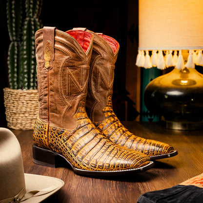 Marco Di Milano Tucson - Mustard Brown Leather Oxfords