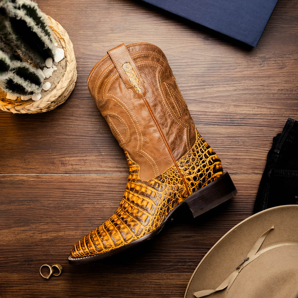 Marco Di Milano Tucson - Mustard Brown Leather Oxfords