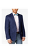 Men'S Navy Solid 2 Button Linen Classic Fit Sport Coat Blazer