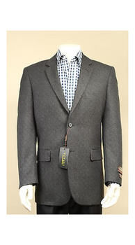 Men's 2 Button Sport Coat / Sport Jacket / Blazer with Side Vents Grey, Taupe