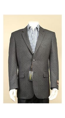 Men's 2 Button Sport Coat / Sport Jacket / Blazer with Side Vents Grey, Taupe