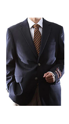 Men'S Dark Navy Extra Long And Regular Size Blazer