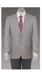Men's Sport Coat Jacket Blazer 100% Wool Patterned Fabric Two Button  Grey