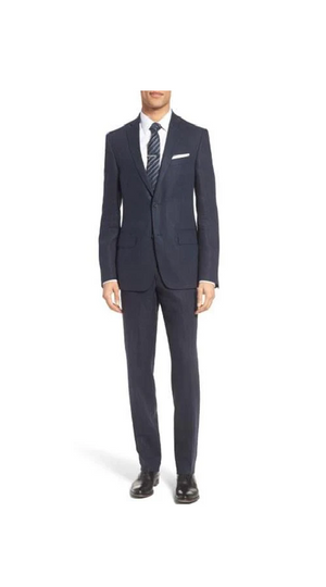 Men'S Navy 100% Linen Designer Fashion Dress Casual Blazer- Dark Blue Suit Color