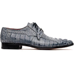 Marco Di Milano Tulum Gray Exotic Crocodile Derby Oxfords