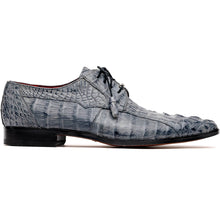 Marco Di Milano Tulum Gray Exotic Crocodile Derby Oxfords