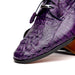 Marco Di Milano Tulum Purple Exotic Crocodile Derby Oxfords